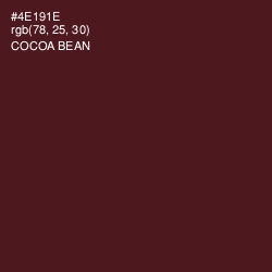 #4E191E - Cocoa Bean Color Image